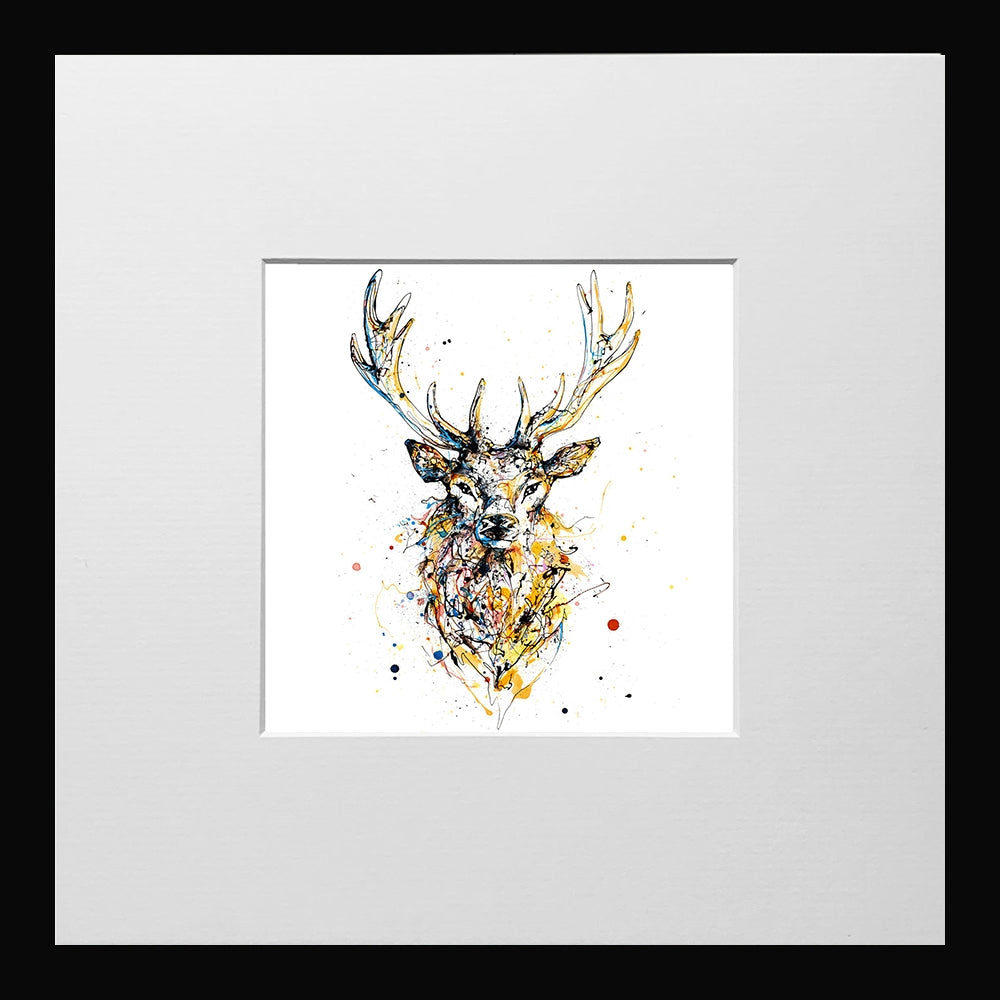 Print Open Edition Animals - Aura-12 x 12-Small Flat Black Frame