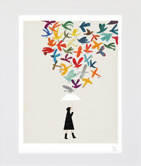 Autumn Birds Unframed