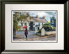 Co Down - Rain Series - Autumn Rain Balloo House Frame Black Moulded 60x47.5