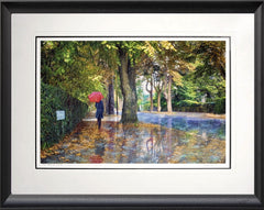 Belfast - Rain Series - Autumn Shower Cyprus Avenue-76 x 59-Black Bevelled Frame