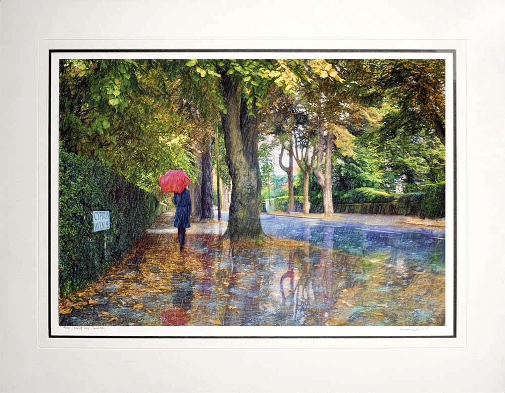 Belfast - Rain Series - Autumn Shower Cyprus Avenue-76 x 59-Unframed