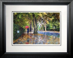 Belfast - Rain Series - Autumn Shower Cyprus Avenue-76 x 59-Chunky Black Frame