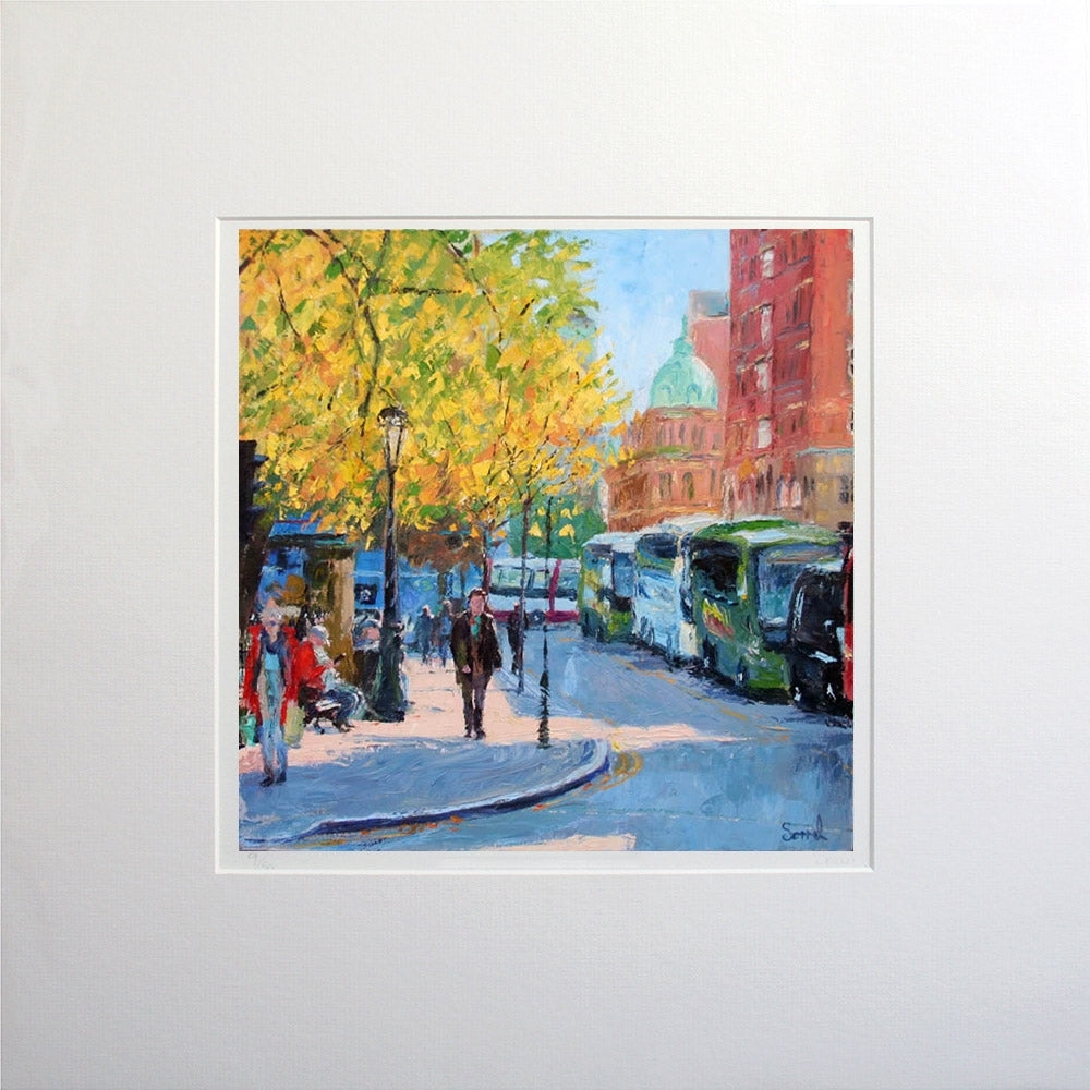 Autumn Sunlight Donegal Square West Belfast 26.5 x 26.5 Unframed