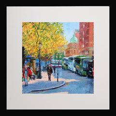 Autumn Sunlight Donegal Square West Belfast 17.5 x 17.5 Framed