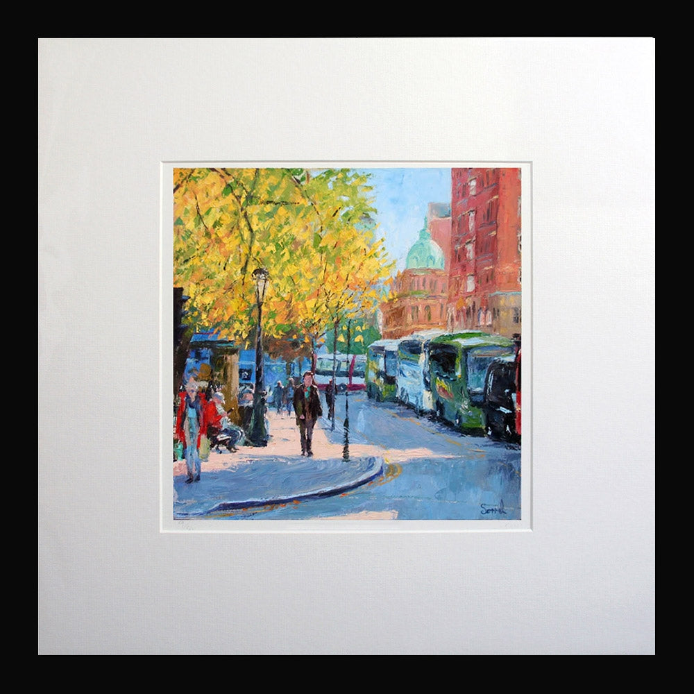 Autumn Sunlight Donegal Square West Belfast 26.5 x 26.5 Framed