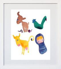 Baby's Farm White Frame