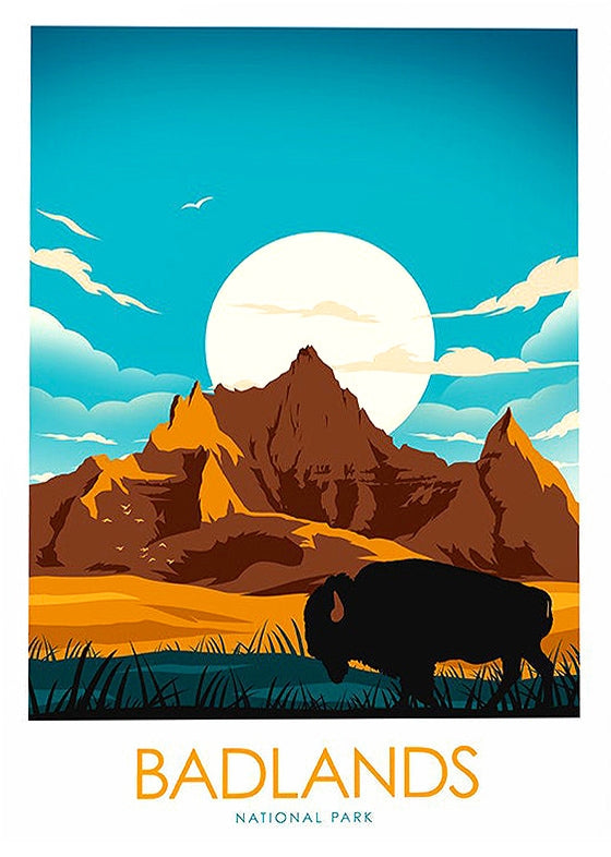 National Park - Badlands Unframed