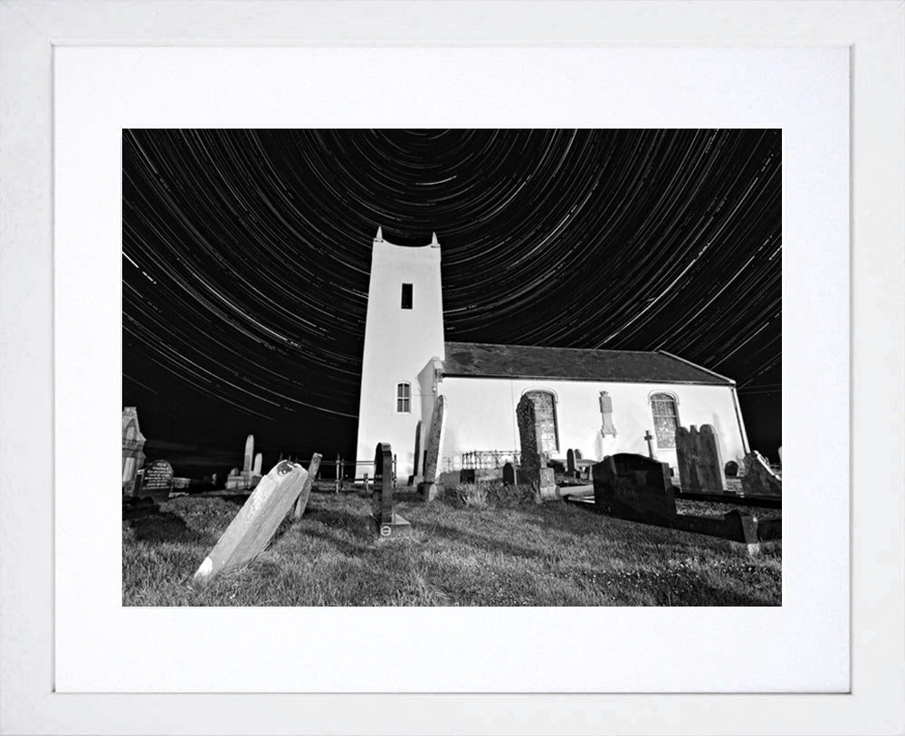 Co Antrim - Ballintoy Star Trail Frame White