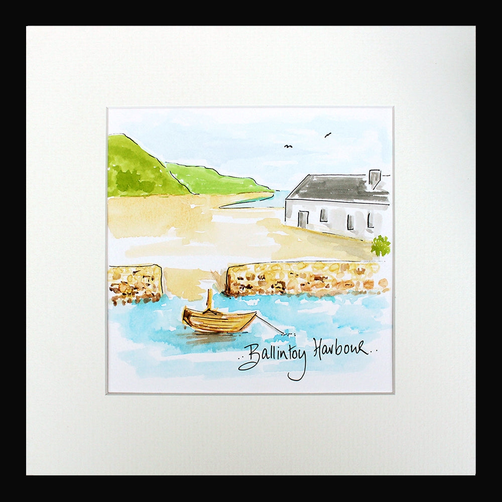 Ballintoy Harbour - Black Frame