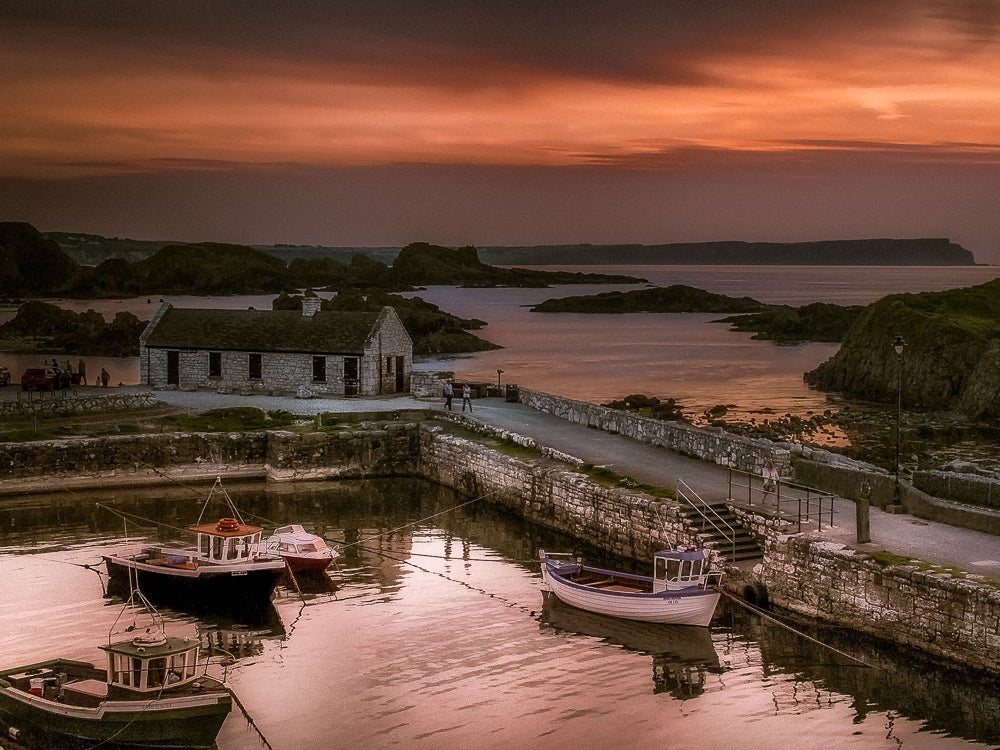 Sunset Over Ballintoy Unframed