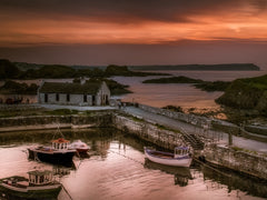 Sunset Over Ballintoy Unframed