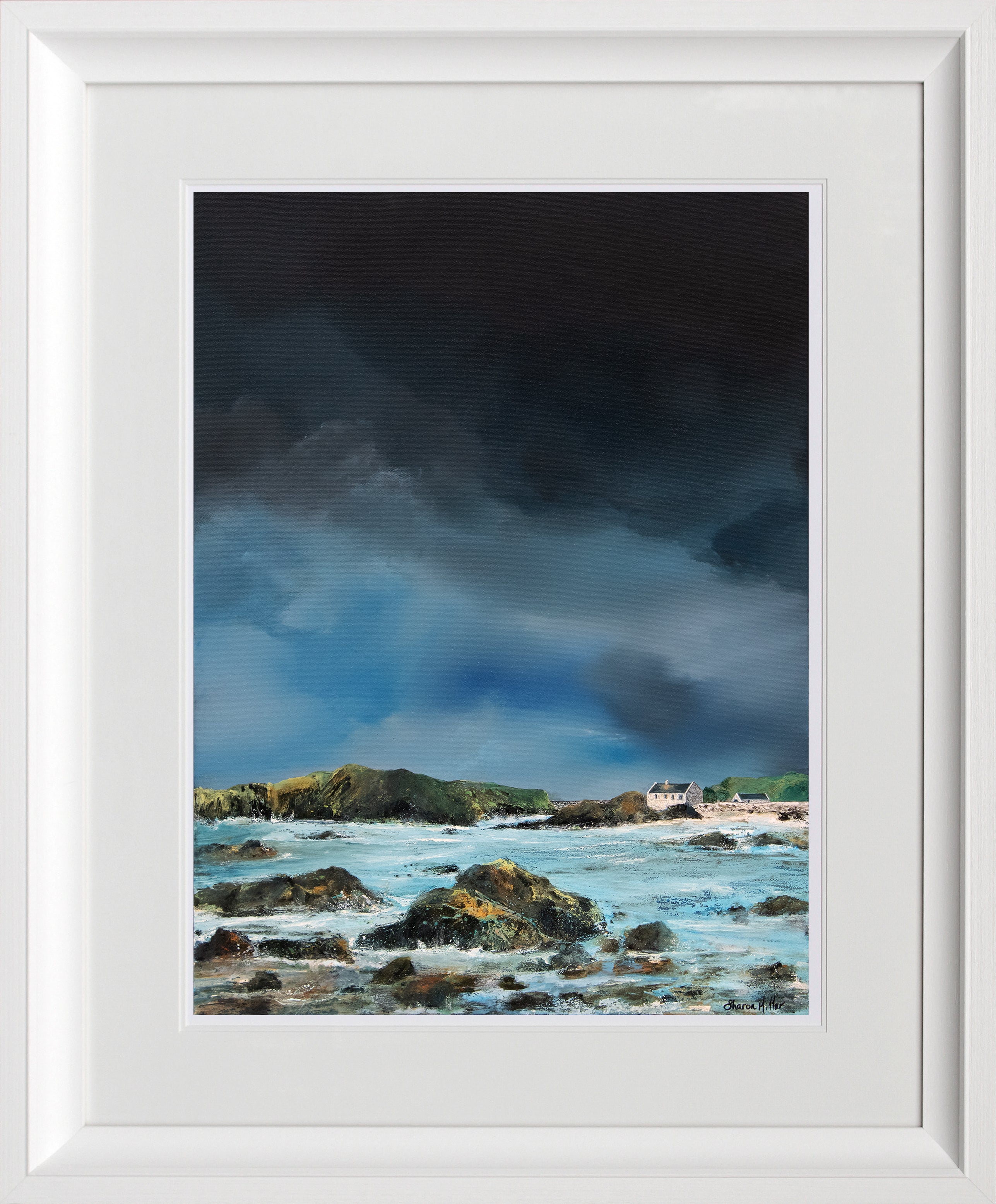 Print Large - Ballintoy - Chunky White Frame