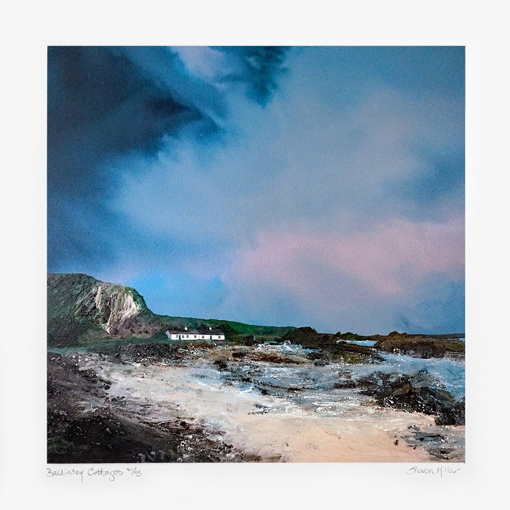 Print - Ballintoy Cottages - Unframed