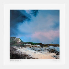 Print - Ballintoy Cottages - White Box Frame