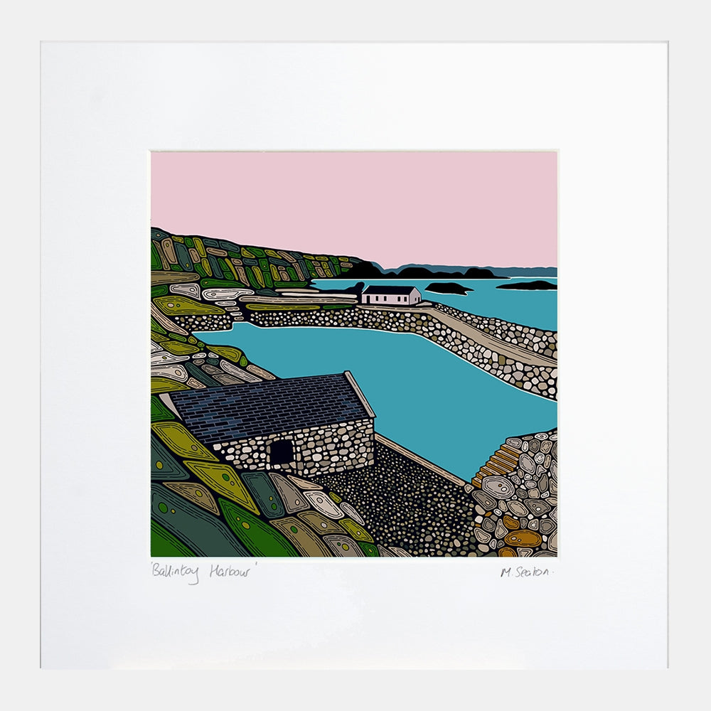 Series 2 - Ballintoy Harbour - White Box Frame