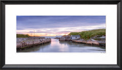 Co Antrim - Ballintoy Sunrise - Ltd Edition Frame Black Flat