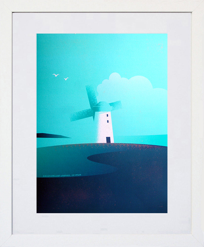 Ballycopeland Windmills White Frame (With Mount)