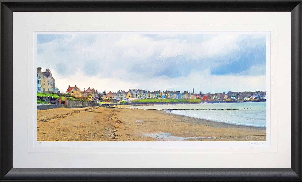 Co Down - Ballyholme-95.5 x 59-Black Bevelled Frame
