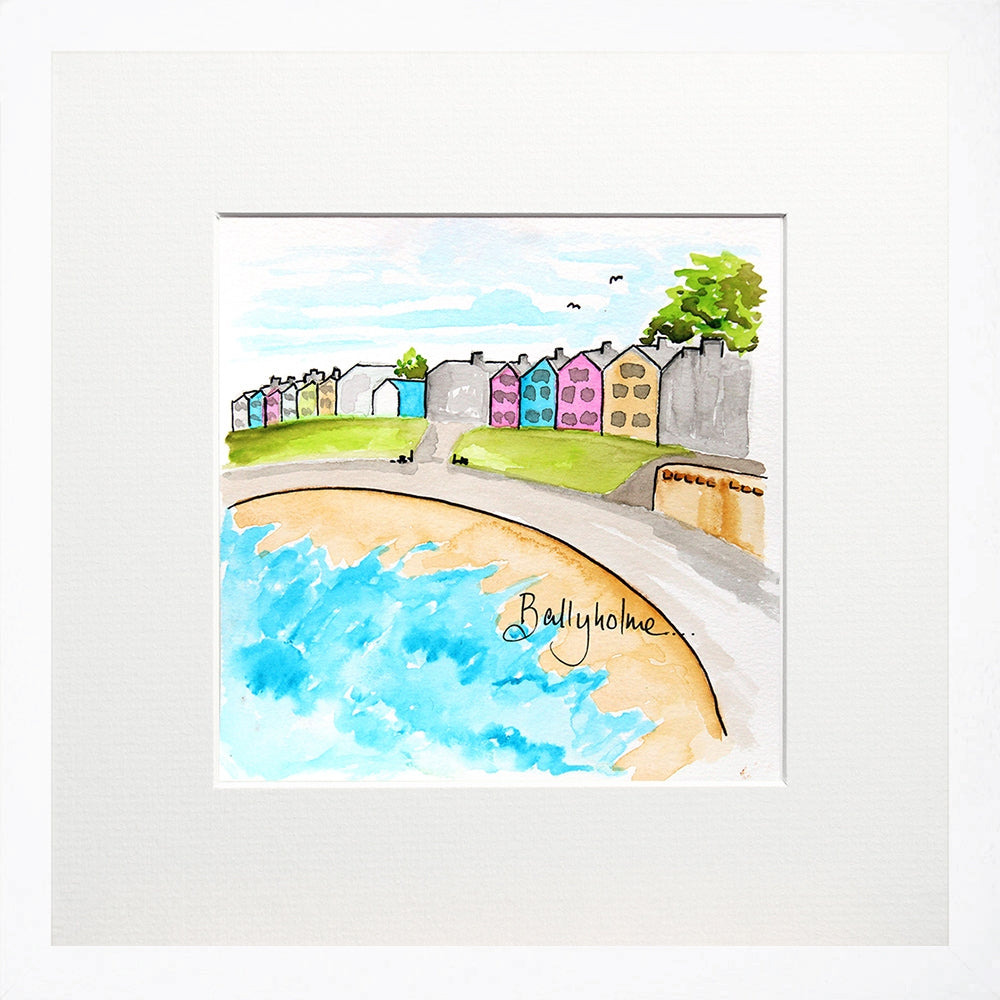 Ballyholme Small Flat White Frame