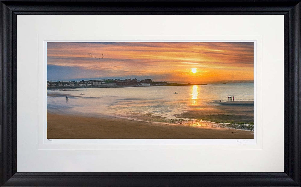 Co Down - Ballyholme Sunset Chunky Black Frame