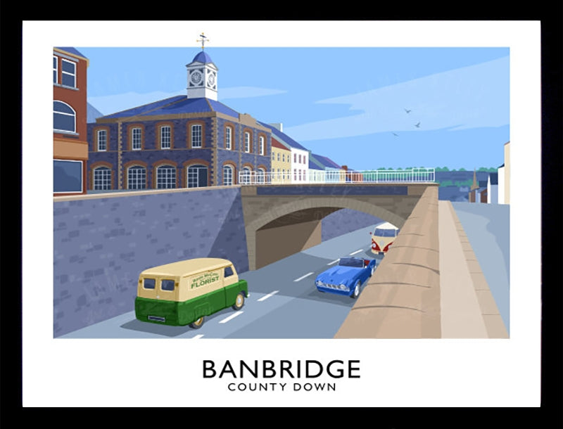 Co Down - Banbridge-40 x 30-Black Box Frame (No Mount)