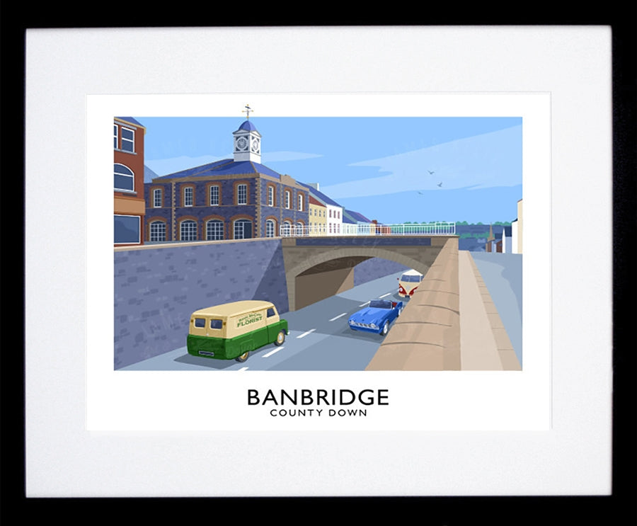 Co Down - Banbridge-40 x 30-Black Box Frame (With Mount)