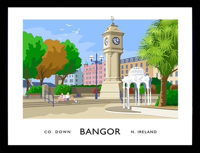 Co Down - Bangor McKee Clock Frame Black 40x30 No Mount