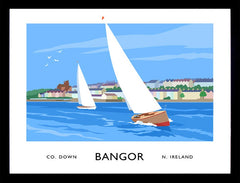 Co Down - Bangor Seafront Frame Black 70x50