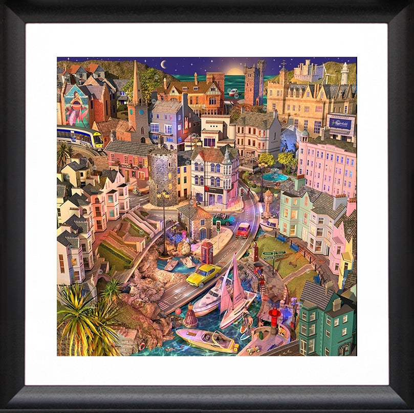 Dream Series Co Down - Bangor Creek-57 x 57-Flat Black Frame