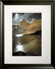 Co Down - Bangor Lights from Helen's Bay Frame Black Moulded 60x47.5