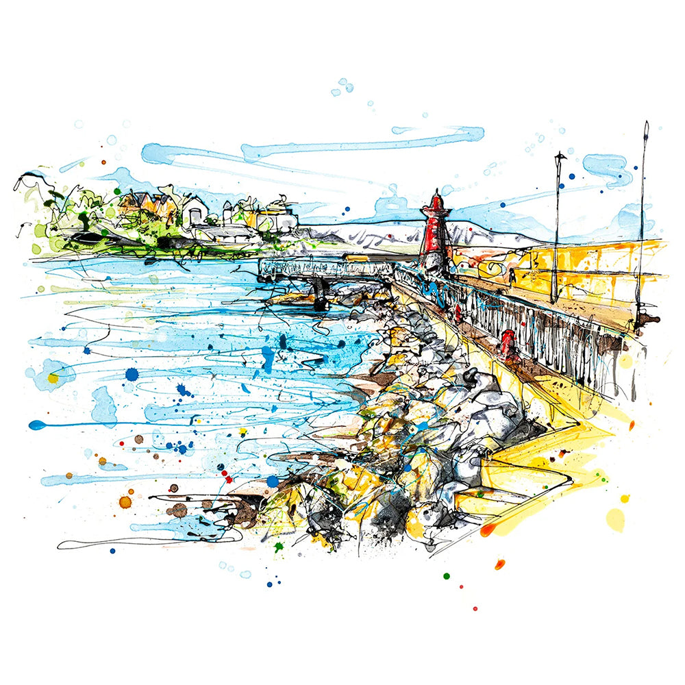Print Open Edition Landscape - Bangor Pier-30 x 30-Unframed
