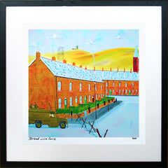 Print - Barbed Wire Love 40 x 40 Framed