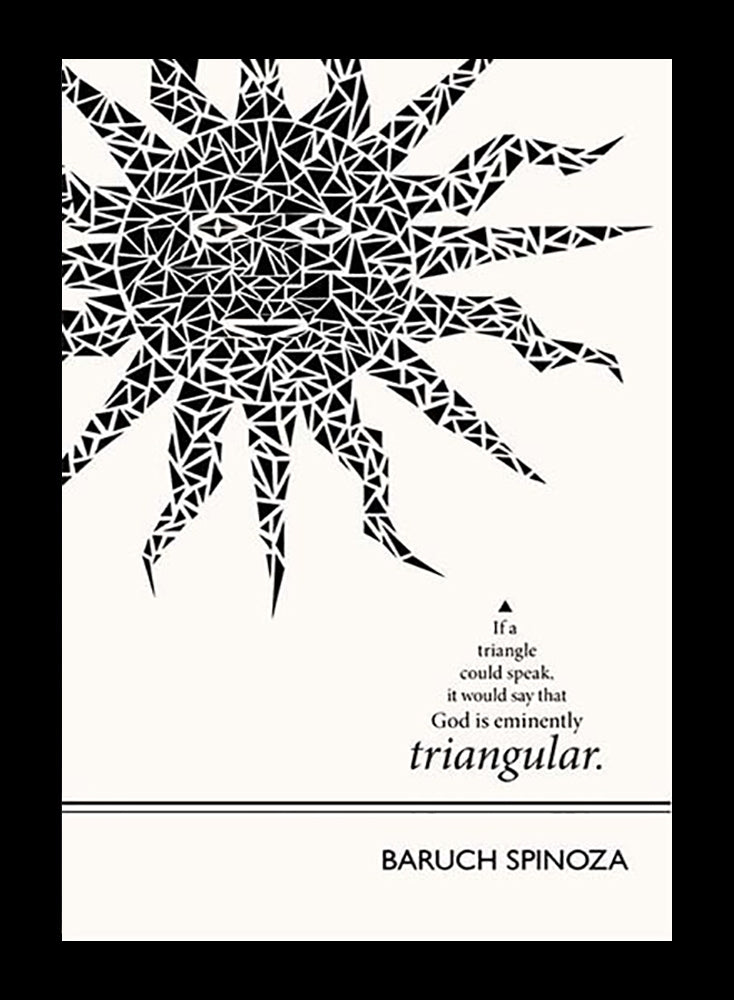 Baruch Spinoza - Triangular Black Frame