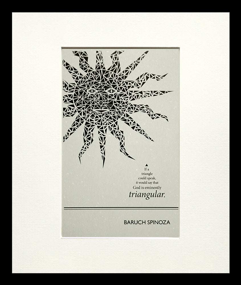 Postcard - Baruch Spinoza Small Flat Black Frame