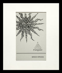 Postcard - Baruch Spinoza Small Flat Black Frame