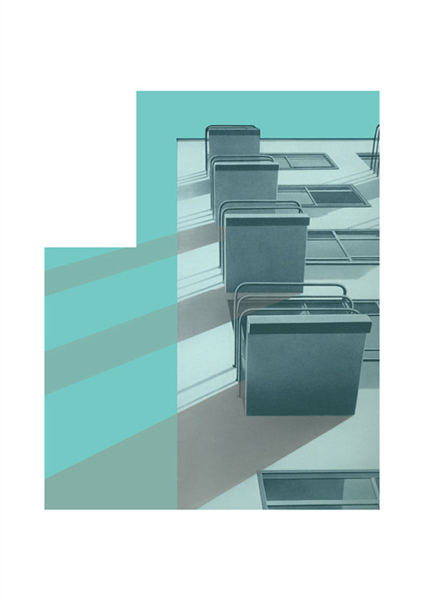 Bauhaus In Green Unframed