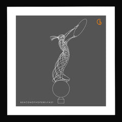 Beacon of Hope Belfast Black frame 29x29