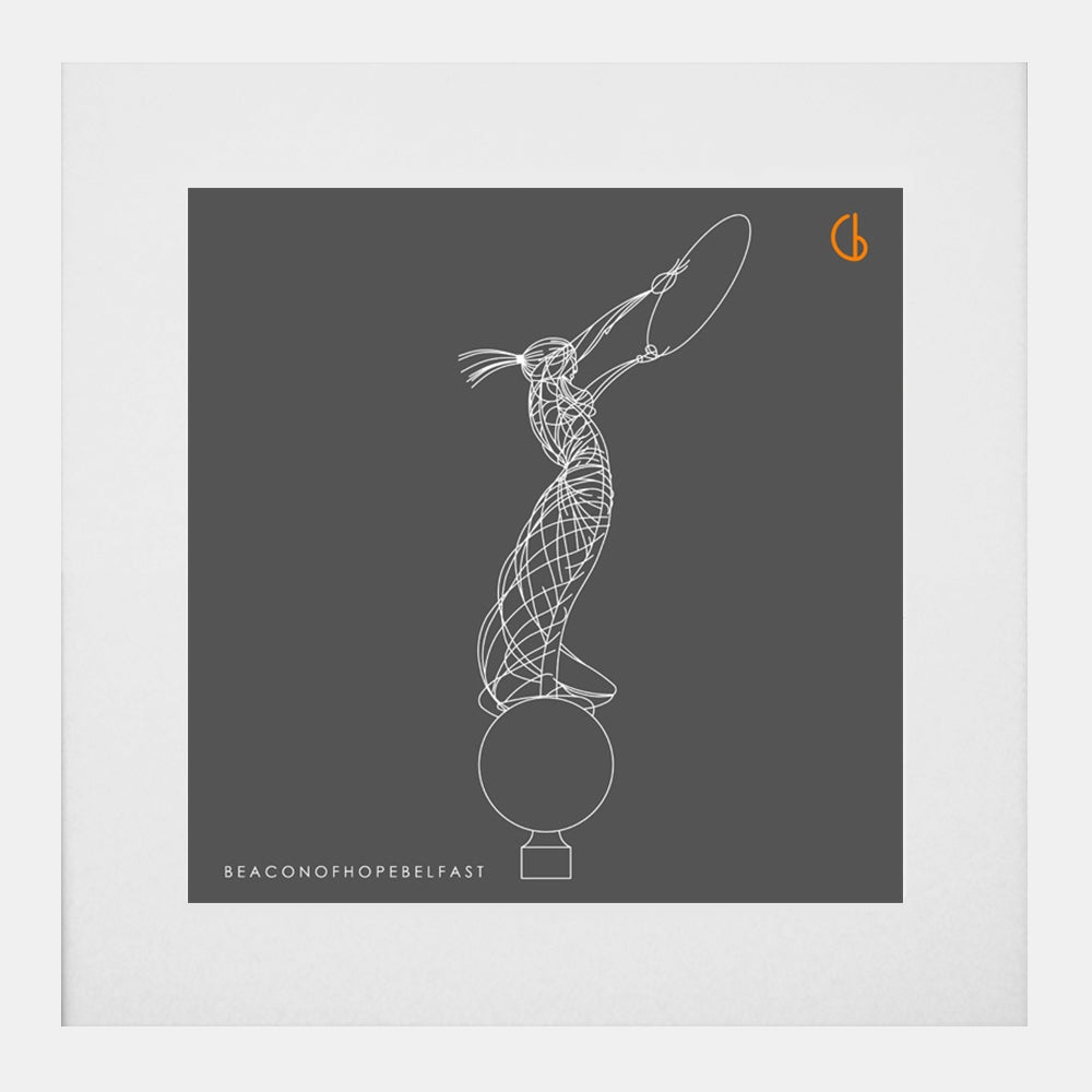 Belfast Beacon of Hope-29 x 29-White Box Frame