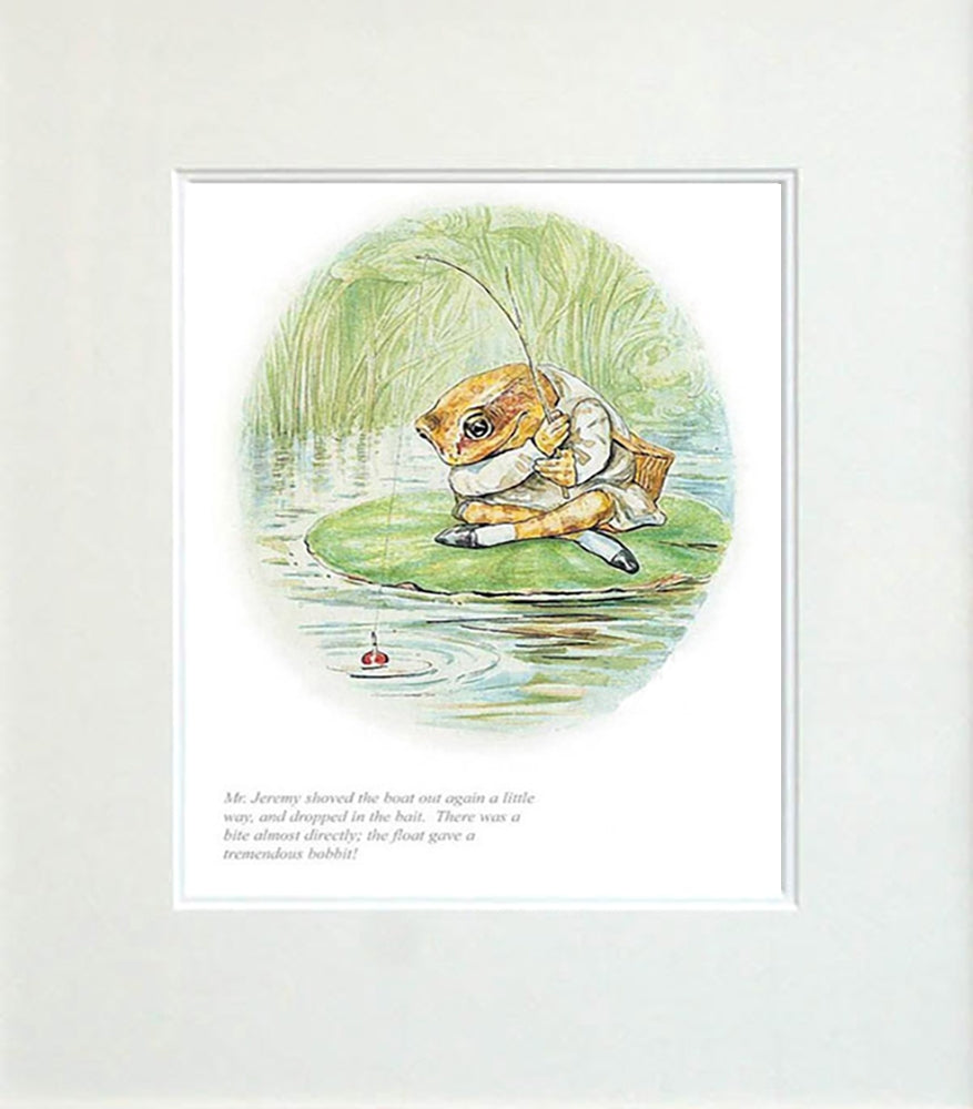 Jeremy Fisher Dropped In The Bait Unframed