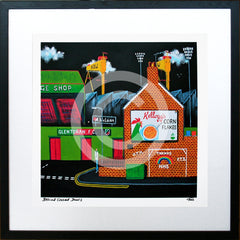 Print - Behind Closed Doors 40 x 40 Black Box Frame