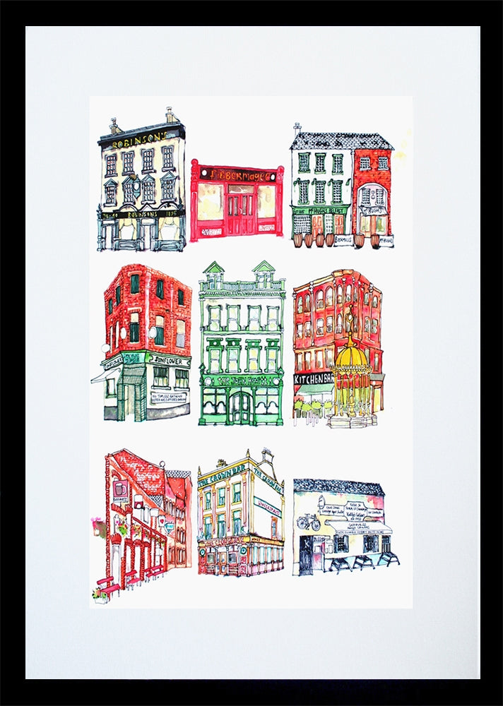 Belfast Bars Framed