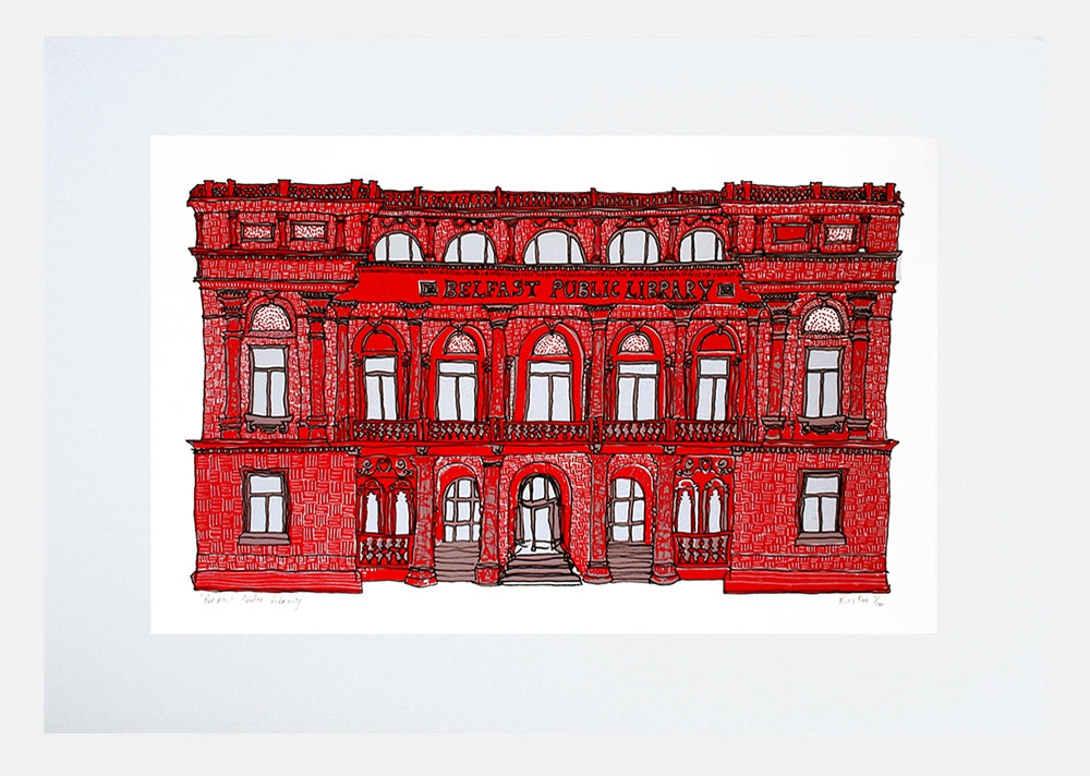 Belfast Library White Frame