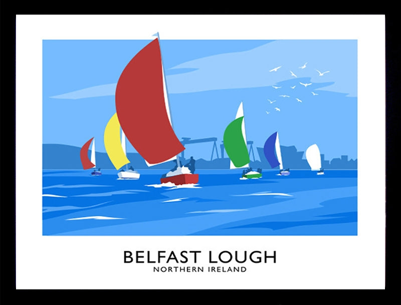Belfast - Lough Yachts Frame Black 70x50