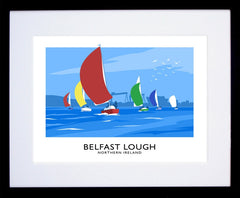 Belfast - Lough Yachts Frame Black 40x30 withmount