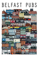 Belfast Pubs 50 x 70 Unframed
