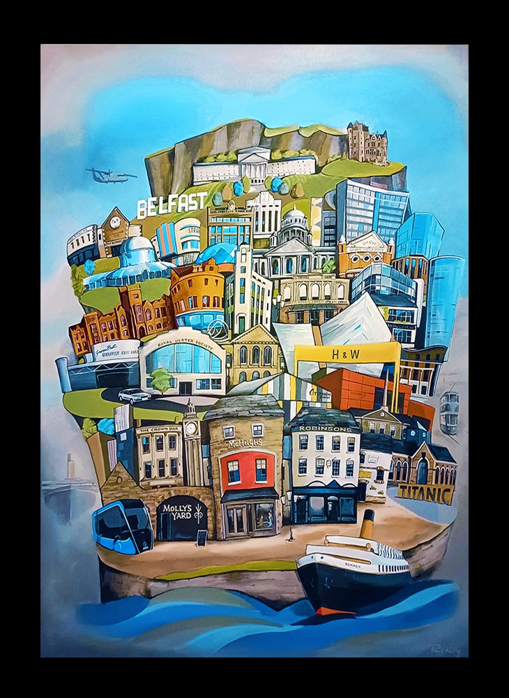 Belfast Flat Black Frame