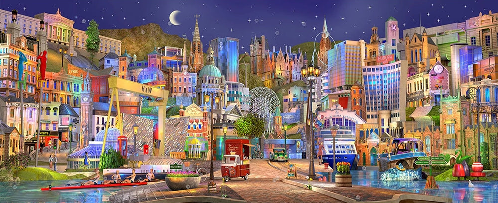 Dream Series Northern Ireland - Belfast Bay-57 x 23-Unframed