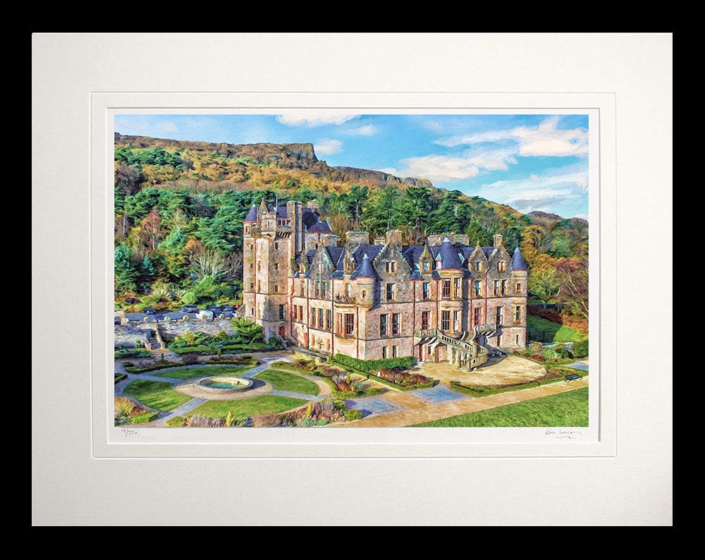 Belfast - Castle Flat Black Frame 60x47.5