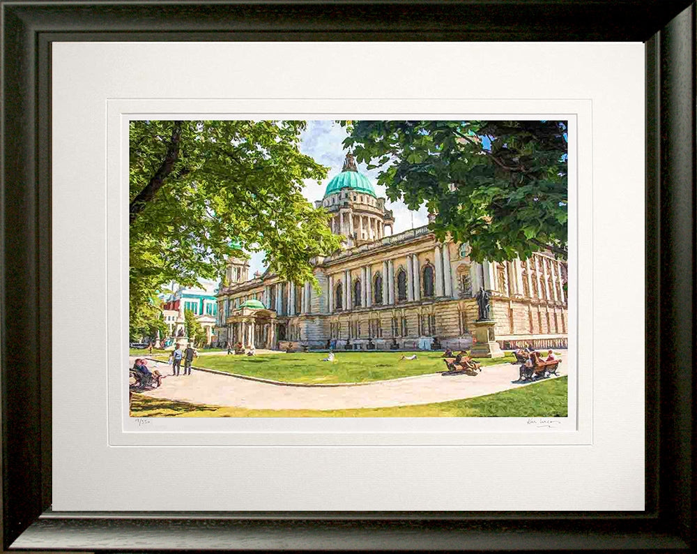 Belfast - City Hall Frame Black Moulded 60X47.5