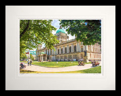 Belfast - City Hall Flat Black Frame